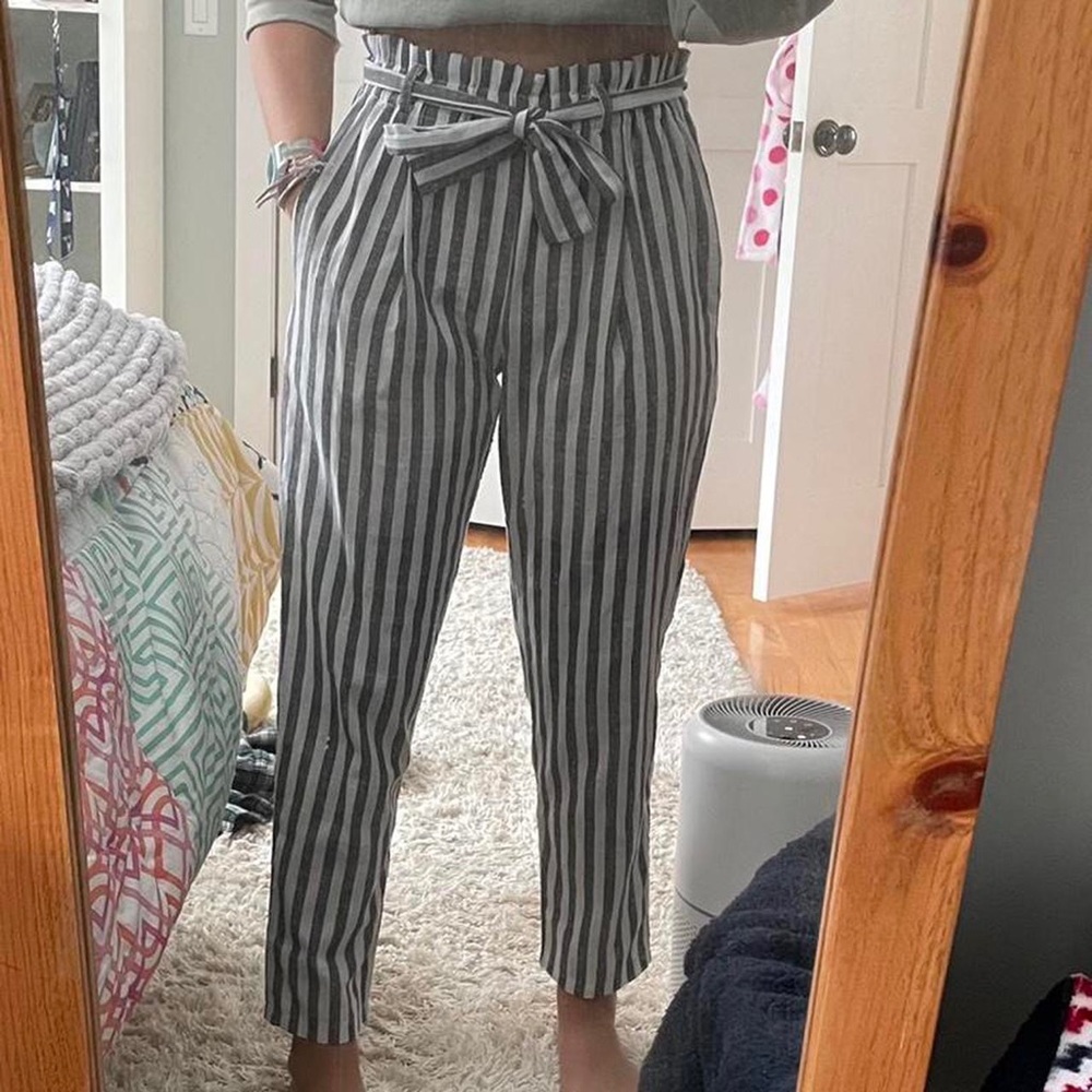 Stripped summer pants